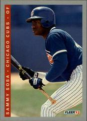 Sammy Sosa #27 Baseball Cards 1993 Fleer Prices