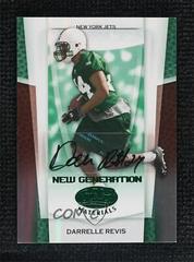 Darrelle Revis [Mirror Emerald Autograph] #186 Football Cards 2007 Leaf Certified Materials Prices