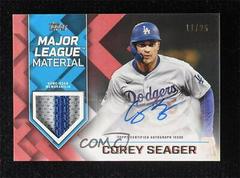 Corey Seager [Red] #MLMA-CS Baseball Cards 2022 Topps Major League Material Autographs Prices