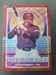 Luis Robert [Ruby Wave] Baseball Cards 2021 Panini Chronicles Overdrive Prices