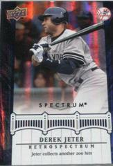 Derek Jeter #DJ99 Baseball Cards 2008 Upper Deck Spectrum Jeter Retrospectrum Prices