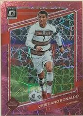 Cristiano Ronaldo [Pink Laser] Soccer Cards 2021 Panini Donruss Road to Qatar Prices