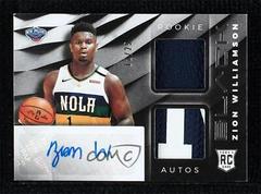 Zion Williamson [Silver] Basketball Cards 2019 Panini Black Rookie Memorabilia Autographs Prices
