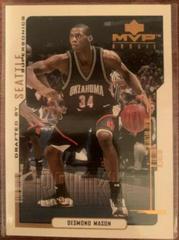 Desmond Mason #208 Basketball Cards 2000 Upper Deck MVP Prices