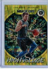 Luka Doncic [Shimmer] Basketball Cards 2019 Panini Hoops Premium Stock High Voltage Prices