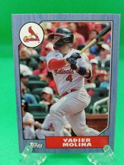 Yadier Molina [Blue] #78B-25 Baseball Cards 2022 Topps Mini 1987 Prices