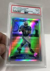 Peyton Manning [Blue Jersey Blue Refractor] Football Cards 2009 Topps Chrome Prices