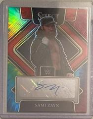 Sami Zayn [Tie Dye Prizm] #SG-SZN Wrestling Cards 2022 Panini Select WWE Signatures Prices