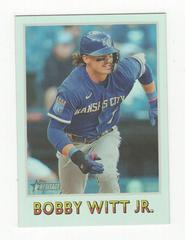 Bobby Witt Jr. [Platinum Foil] #75BS-16 Baseball Cards 2024 Topps Heritage Baseball Sensation Prices
