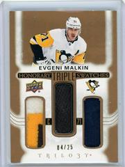 Evgeni Malkin Hockey Cards 2022 Upper Deck Trilogy Honorary Triple Swatches Prices