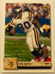 Cris Carter #203 Football Cards 1992 Upper Deck Prices