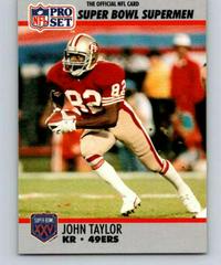 John Taylor Football Cards 1990 Pro Set Super Bowl 160 Prices
