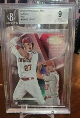 Mike Trout [Class 2 Red] Baseball Cards 2018 Topps Gold Label Prices