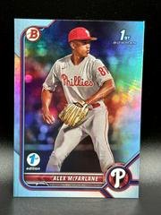 Alex McFarlane [Sky Blue] #BD-117 Baseball Cards 2022 Bowman Draft 1st Edition Prices