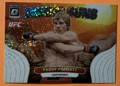 Paddy Pimblett [White Sparkle] #6 Ufc Cards 2023 Panini Donruss Optic UFC Rising Suns Prices
