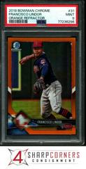 Francisco Lindor [Orange Refractor] #31 Baseball Cards 2018 Bowman Chrome Prices