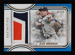 Alex Bregman [Blue] Baseball Cards 2022 Topps Definitive Jumbo Relic Collection Prices