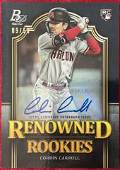 Corbin Carroll [Autograph] Baseball Cards 2023 Bowman Platinum Renowned Rookies Prices