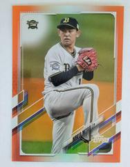 Hiroya Miyagi [Orange Foil] #100 Baseball Cards 2021 Topps NPB Prices