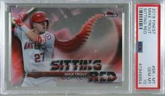 Mike Trout Baseball Cards 2018 Topps Finest Sitting Red Prices