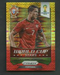 Cristiano Ronaldo [Yellow & Red Pulsar] Soccer Cards 2014 Panini Prizm World Cup Stars Prices
