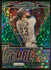 Fernando Tatis Jr. [Green Donut Circles] #FR-15 Baseball Cards 2021 Panini Prizm Fearless Prices