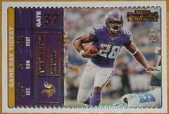 Adrian Peterson [Gold] #GDT-ADP Football Cards 2022 Panini Contenders Game Day Ticket Prices