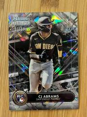 CJ Abrams [Black Atomic] #BSR-36 Baseball Cards 2022 Bowman Sterling Prices