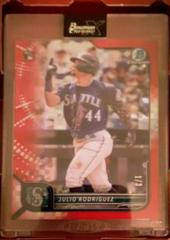 Julio Rodriguez [X Red] #48 Baseball Cards 2022 Bowman Chrome Prices