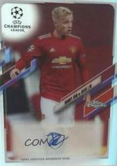 Donny van de Beek Soccer Cards 2020 Topps Chrome UEFA Champions League Autographs Prices