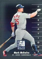 Mark McGwire #130 Baseball Cards 1998 Donruss Elite Prices