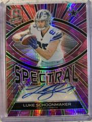 Luke Schoonmaker [Pink Neon] #16 Football Cards 2023 Panini Spectra Spectral Signature Prices
