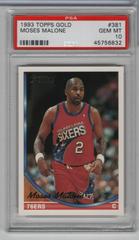 Moses Malone Basketball Cards 1993 Topps Gold Prices