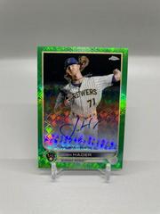 Josh Hader [Green] #CA-JH Baseball Cards 2022 Topps Chrome Logofractor Autographs Prices