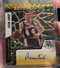 Jerry West [Choice Black Gold] Basketball Cards 2021 Panini Mosaic Autographs Prices