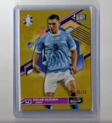 Oscar Gloukh [Gold Refractor] #41 Soccer Cards 2023 Topps Finest Road to UEFA EURO Prices