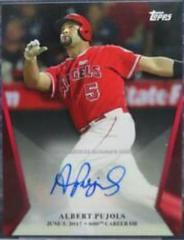 Albert Pujols [Autograph Red] #6R-A Baseball Cards 2017 Topps on Demand 600 Home Run Club Prices