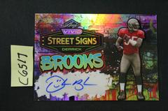 Derrick Brooks #SS-DB1 Football Cards 2023 Leaf Vivid Autographs Street Signs Prices
