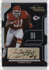 Tamba Hali [Signature Proof Gold] #90 Football Cards 2006 Playoff NFL Playoffs Prices