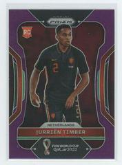 Jurrien Timber [Purple] Soccer Cards 2022 Panini Prizm World Cup Prices