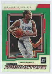 Kawhi Leonard [Green] Basketball Cards 2021 Panini Donruss Optic Elite Dominators Prices