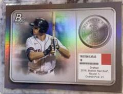 Triston Casas #MM-7 Baseball Cards 2022 Bowman Platinum Minted in Merit Prices
