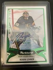Robin Lehner [Emerald Ice Autograph] Hockey Cards 2021 Parkhurst Prices