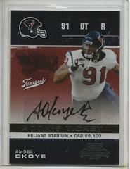 Amobi Okoye [Autograph] #107 Football Cards 2007 Playoff Contenders Prices