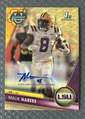 Malik Nabers [Autograph Superfractor] #74 Football Cards 2023 Bowman Chrome University Prices