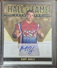 Kurt Angle [Gold] #HF-KAG Wrestling Cards 2022 Panini Chronicles WWE Hall of Fame Autographs Prices