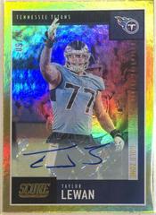 Taylor Lewan [Signature Gold Zone] Football Cards 2020 Panini Score Prices