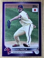 Aaron Nola [Purple] #165 Baseball Cards 2022 Topps Japan Edition Prices