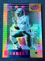 Deion Sanders [Mirror Gold] #156 Football Cards 1999 Leaf Certified Prices