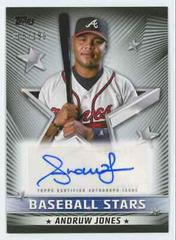 Andruw Jones [Black] #BSA-AJ Baseball Cards 2022 Topps Baseball Stars Autographs Prices